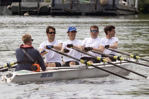 Quad Sculls on the Thames at Richmond